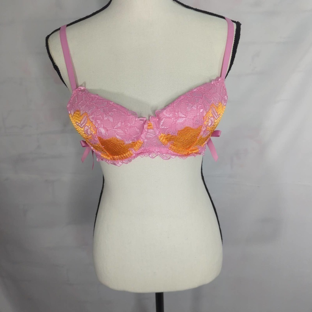 Savage x Fenty Lace'd Up‎ Padded Low Balconette Bra - Picture 2 of 7